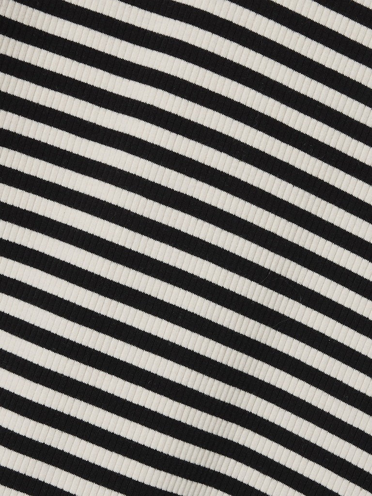 NAME IT kurzarm Mini Kleid NKFebru schwarz creme geringelt Größe 128 bis 164