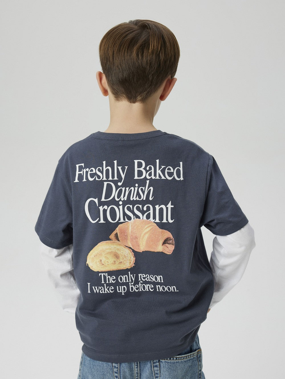 NAME IT halbarm T-shirt NKMDuster dunkelblau Croissant Größe 116 bis 146/152