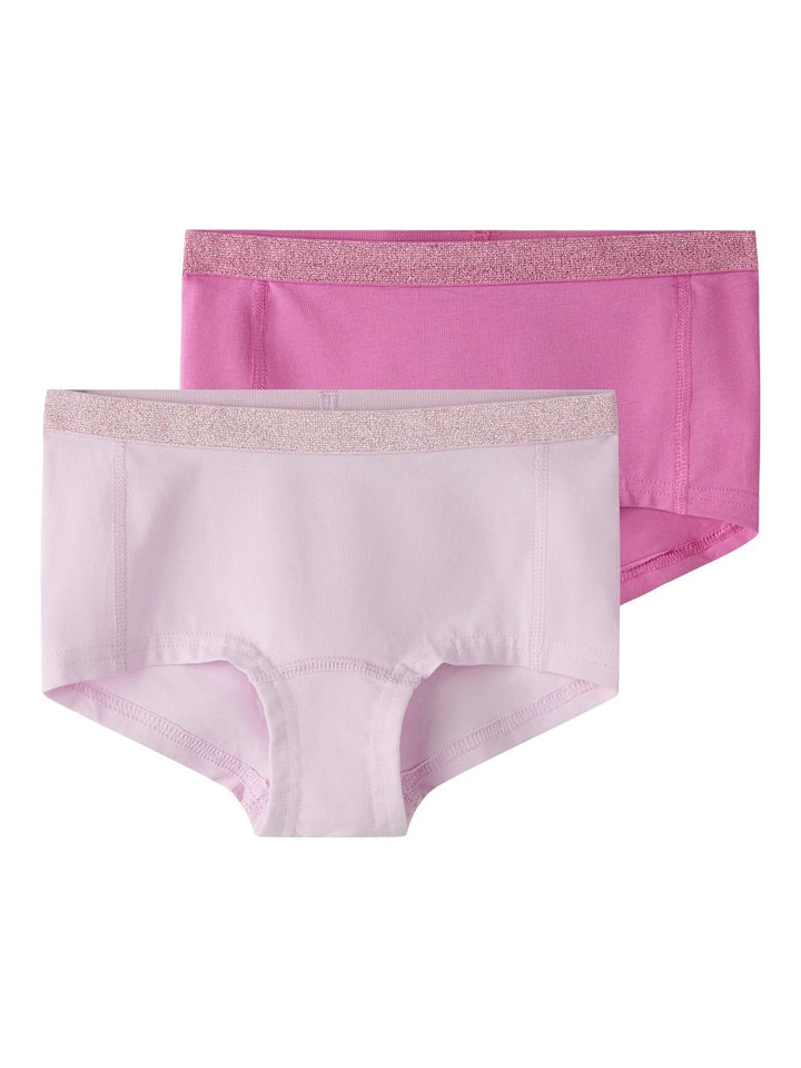 NAME IT 2er Pack Hipster Unterhosen Slip Set rosa pink Größe 116 bis 158/164