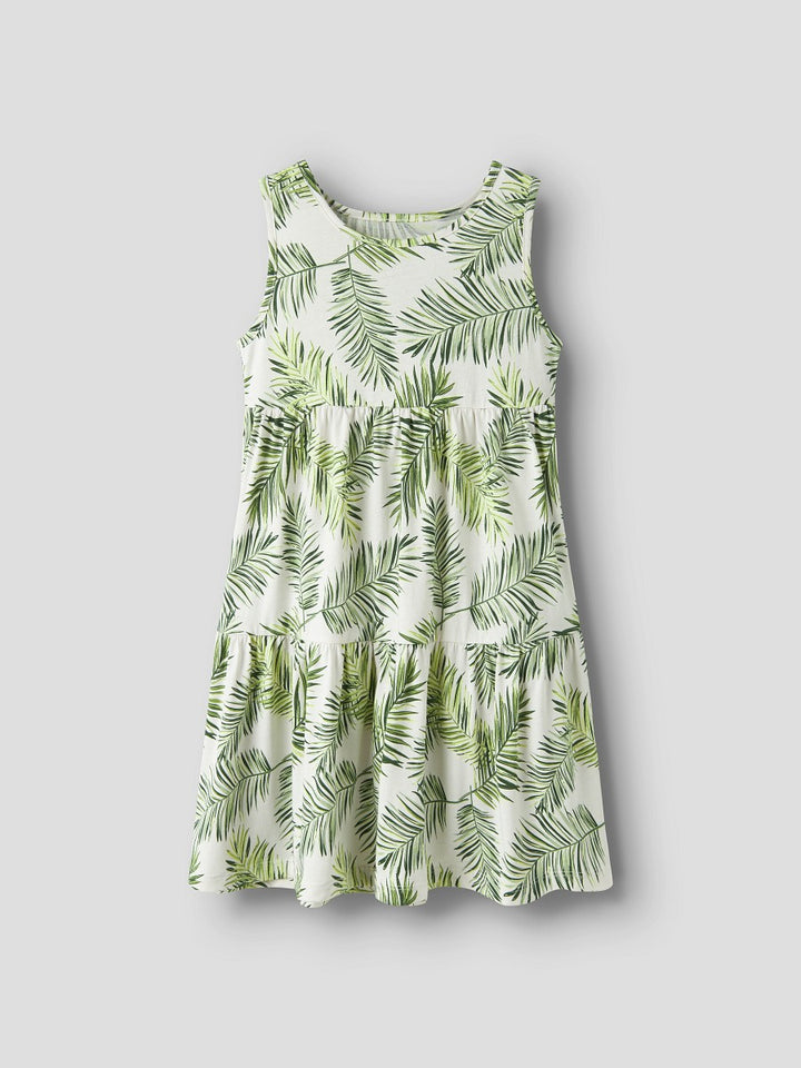 Name it Mädchen Sommerkleid ärmellos leichtes Kinderkleid Freizeitkleid  Palm Leaf 128-164