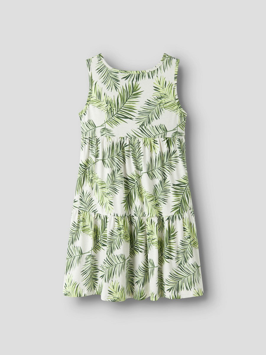 Name it Mädchen Sommerkleid ärmellos leichtes Kinderkleid Freizeitkleid  Palm Leaf 128-164