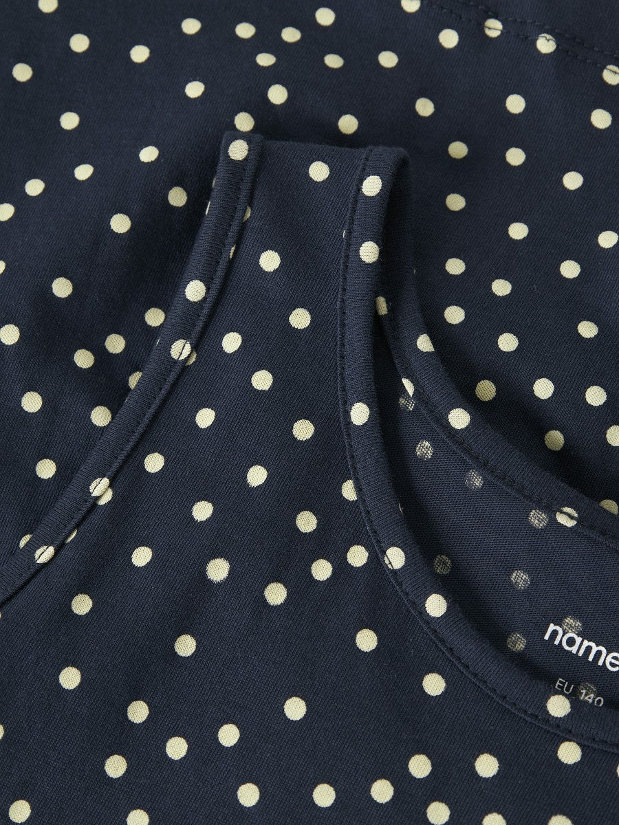 Name it Mädchen Sommerkleid ärmellos leichtes Kinderkleid Freizeitkleid Navy Blazer Dots 128-164