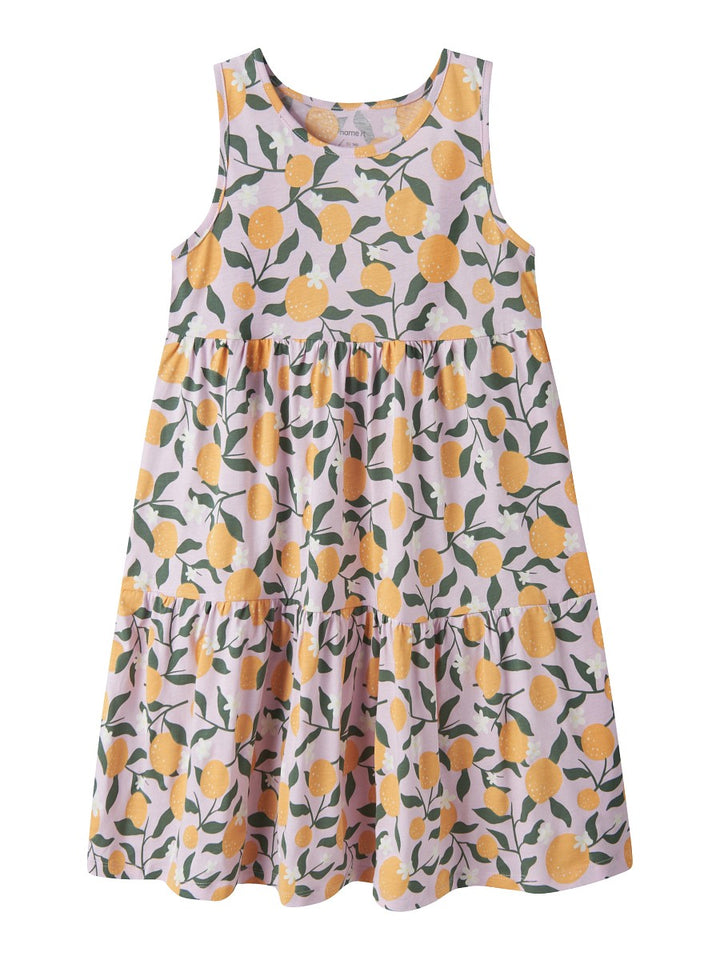 Name it Mädchen Sommerkleid ärmellos leichtes Kinderkleid Freizeitkleid Pirouette Oranges 128-164