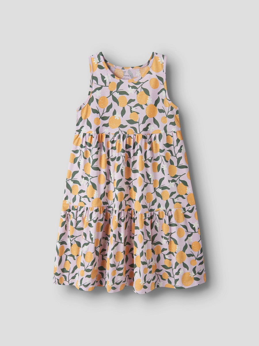 Name it Mädchen Sommerkleid ärmellos leichtes Kinderkleid Freizeitkleid Pirouette Oranges 128-164