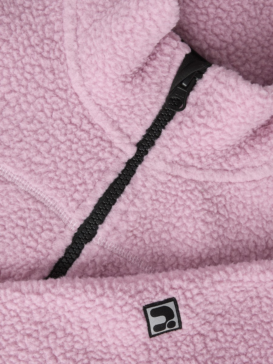 NAME IT Mädchen Teddy Fleecejacke Rosa Mauve Jacke Reißverschluss 92 - 122/128