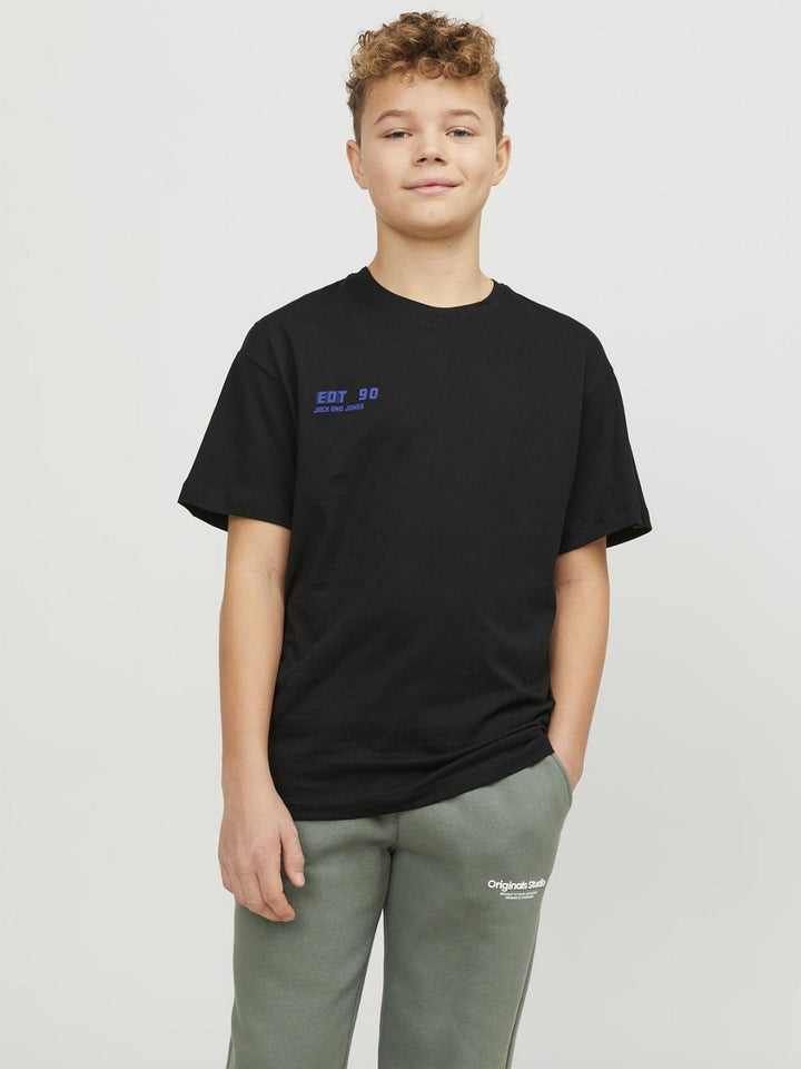 JACK & JONES Junior kurzarm T-shirt JORCollect Loose Fit schwarz Größe 128 - 176