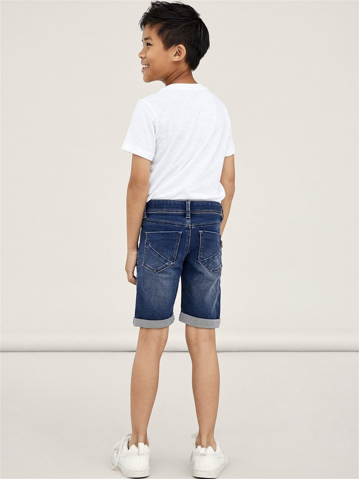 NAME IT Jungen Jeans Shorts Bermuda Sommer NKMSilas Slim blau 128 bis 176