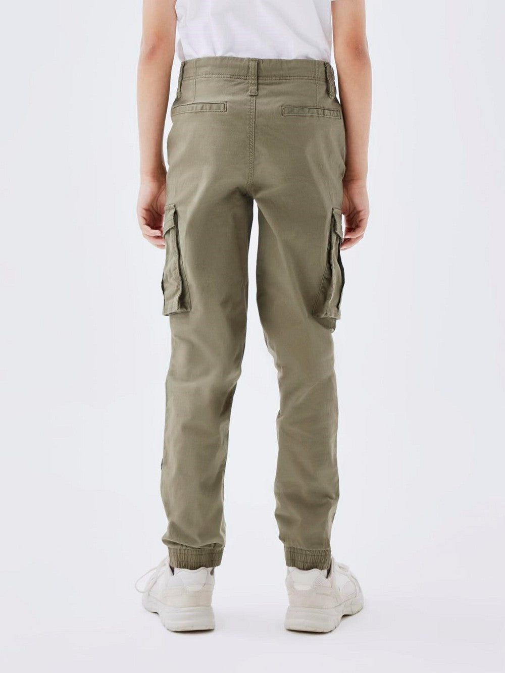 NAME IT Jungen Cargo Hose NKMRyan oliv khaki grün Twill Größe 128 bis 164