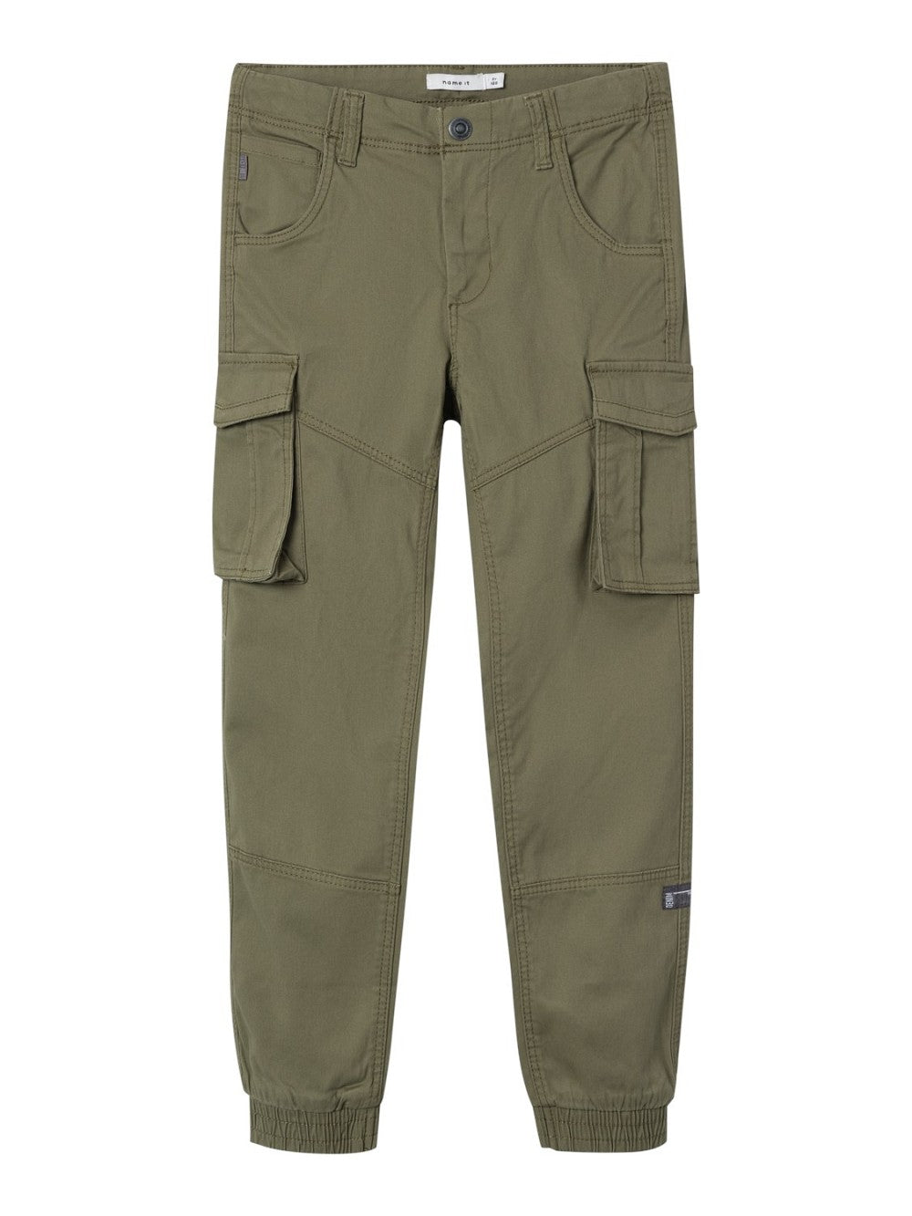 NAME IT Jungen Cargo Hose NKMRyan oliv khaki grün Twill Größe 128 bis 164