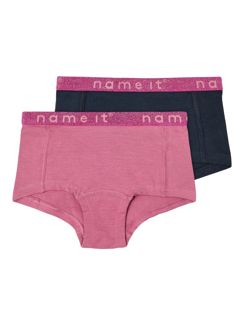NAME IT 2er Pack Hipster Unterhosen Set rosa blau Größe 110/116 bis 158/164