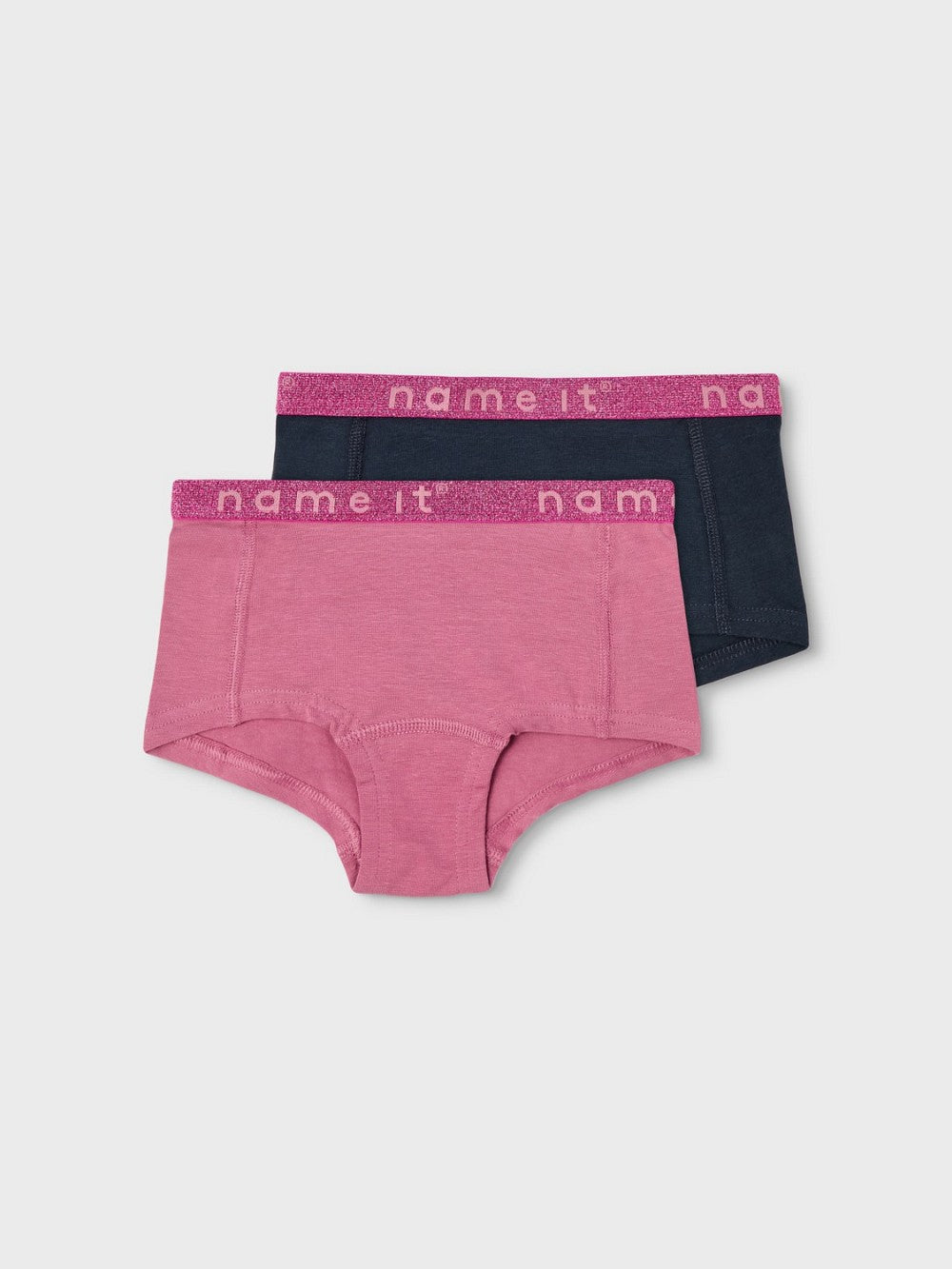 NAME IT 2er Pack Hipster Unterhosen Set rosa blau Größe 110/116 bis 158/164