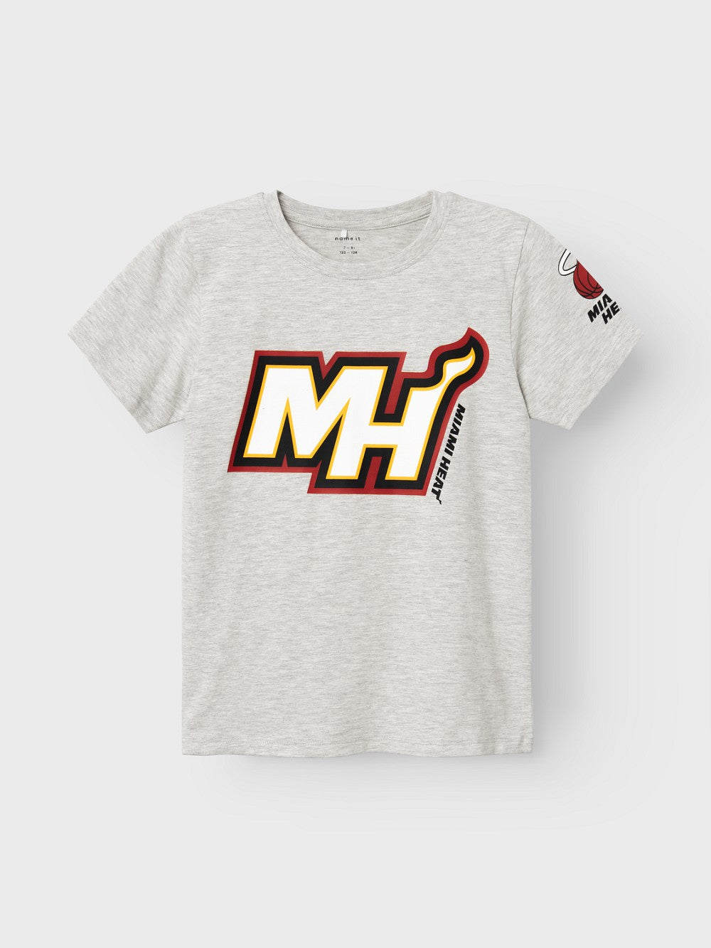 NAME IT kurzarm T-shirt NKMMateo grau Basketball NBA Größe 122/128 bis 158/164
