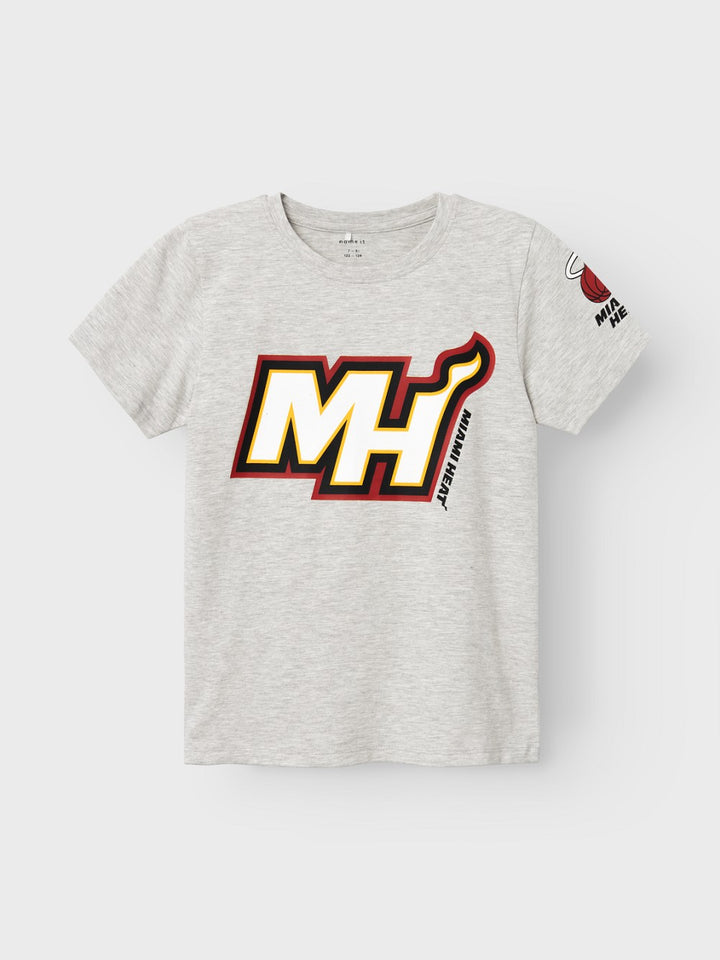 NAME IT kurzarm T-shirt NKMMateo grau Basketball NBA Größe 122/128 bis 158/164