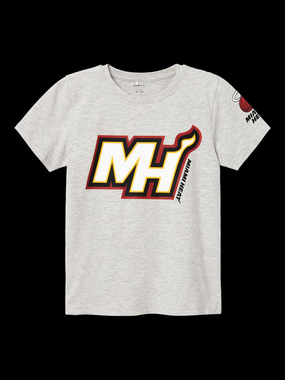 NAME IT kurzarm T-shirt NKMMateo grau Basketball NBA Größe 122/128 bis 158/164