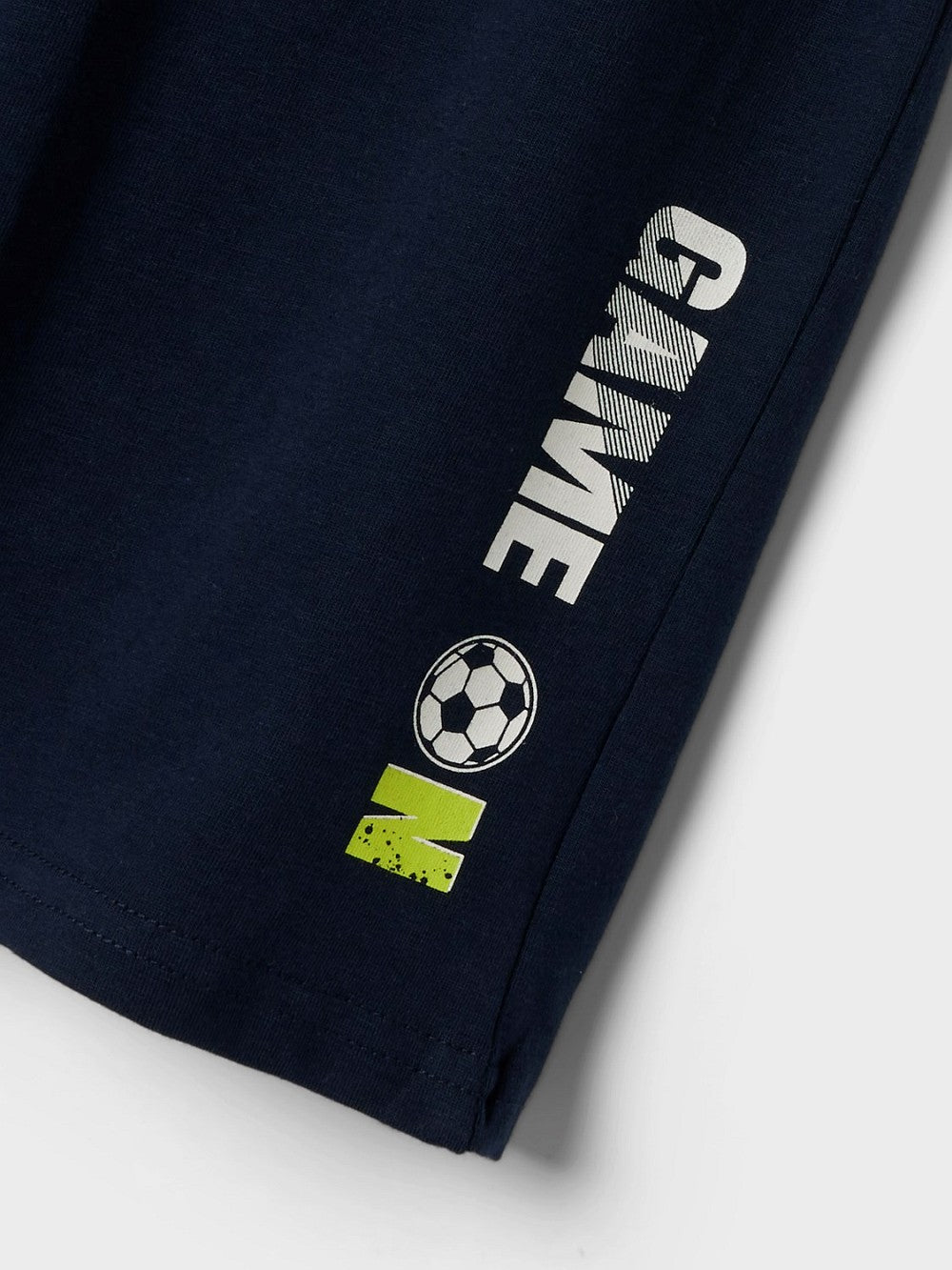 NAME IT kurzarm Pyjama Schlafanzug dunkelblau Fußball Größe 86/92 bis 158/164