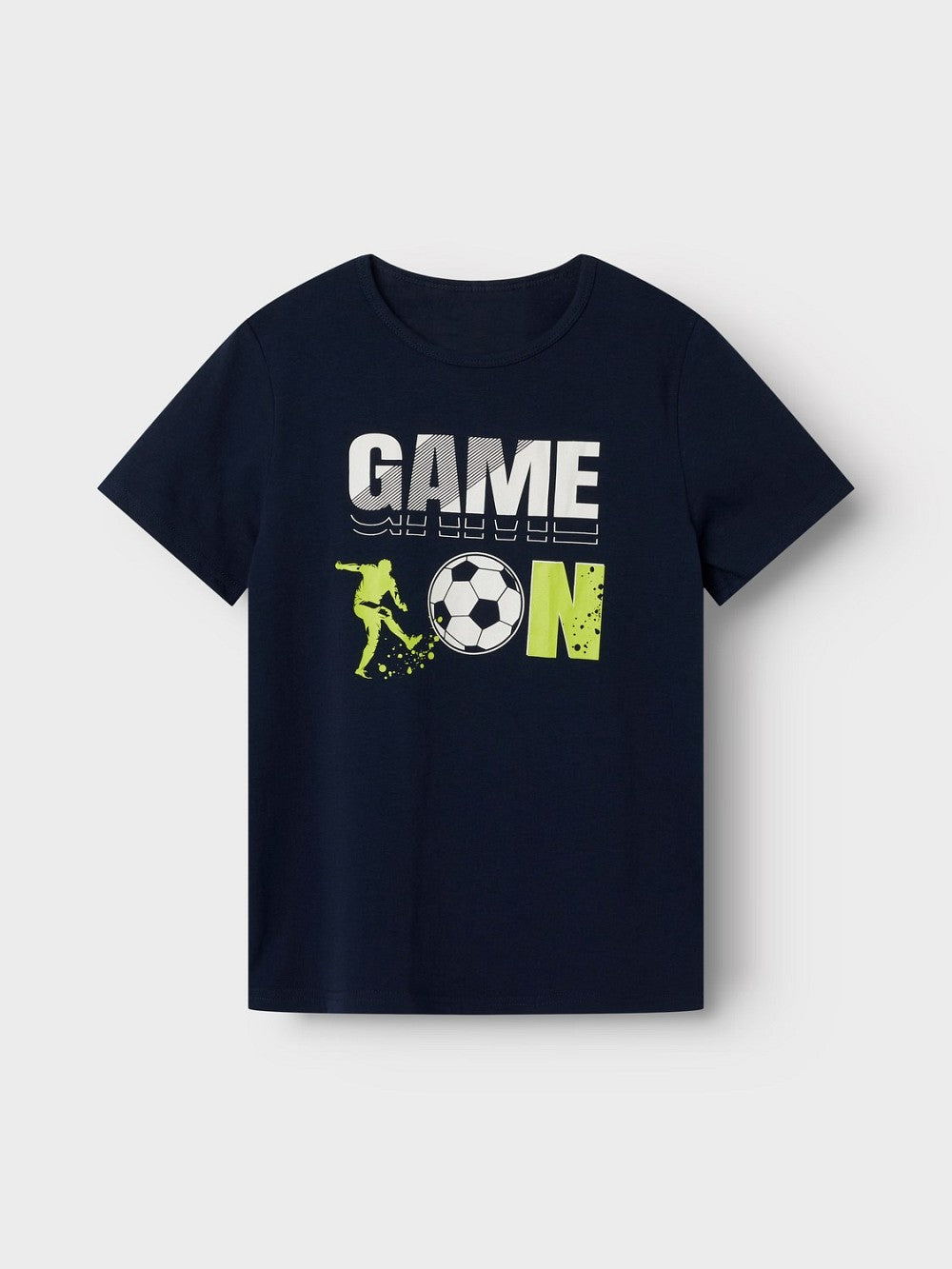 NAME IT kurzarm Pyjama Schlafanzug dunkelblau Fußball Größe 86/92 bis 158/164