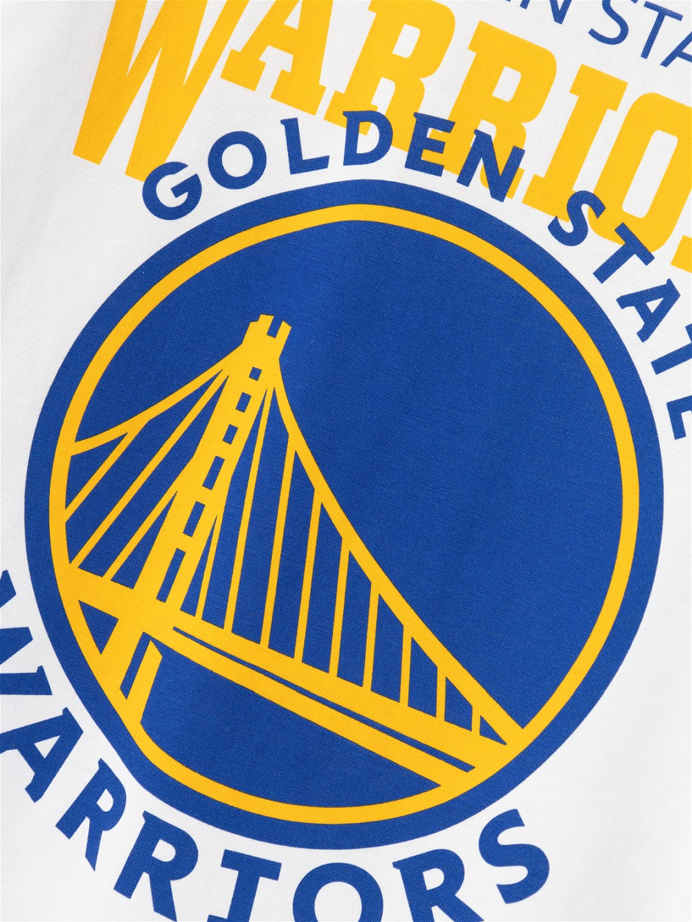NAME IT kurzarm T-shirt NKMMad weiß Basketball NBA Warriors Größe 116 - 146/152